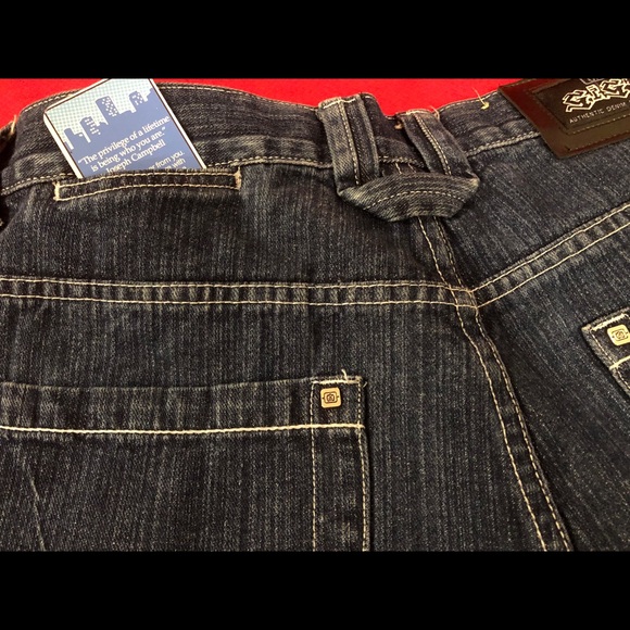 NEW HEMP LEAF BLUE men JEANS straight leg 36X32 - Picture 7 of 8